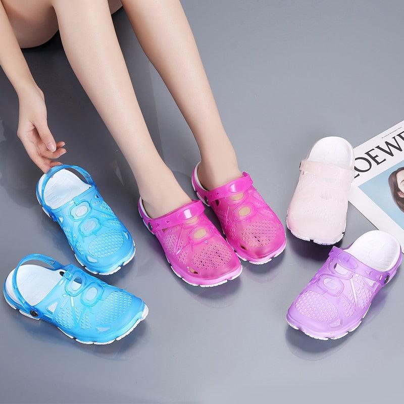 Women Sandals Summer Slippers New Women Outdoor Beach Casual Shoes Water Clogs Shoes Comfortable Slip-on Summer Beach Sandals For Women