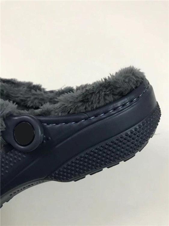 Women Sandals Winter Hole Slippers Outside Shoes For Women Slippers For Home Men's and Women's Classic Lined Clog Warm And Fuzzy Slippers Fur Lined Clogs Winter Garden Shoes Warm House Slippers