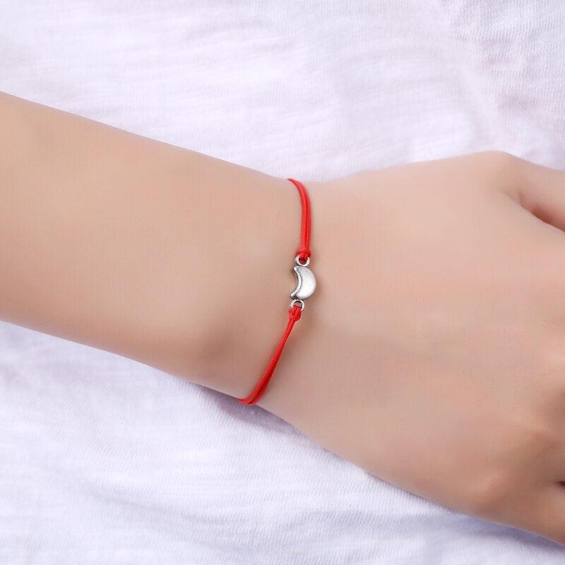 Women Silver Gold I Love You Bracelet Stars Heart Paper Unicorn Charm Jewelry Heart Bracelet For Women Men Red Strings Bracelet Lucky Friendship Love Relationship Bracelet