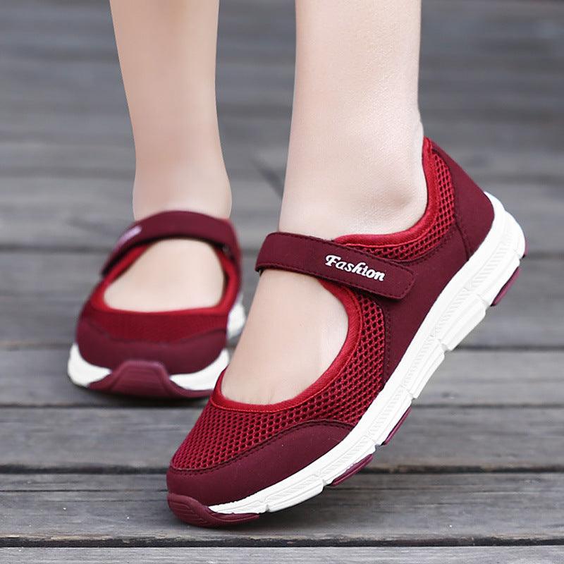 Women Sneakers Espadrille Fashion Breathable Mesh Casual Shoes Flat Shoes Women Work Shoes Breathable Mesh Slip-On Shoes Women Mesh Running Casual Sport Design