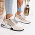 Women Sneakers Leopard Print Lace-Up Women's Vulcanize Shoes Sports Sneakers Breathable Height Increasing Walking Jogging Sneakers Gold Silver Sport Running Women's Sneakers - STEVVEX Shoes - 104, Air Mesh Sneakers, Athletic Sneakers, High Heels Sneakers, High Quality Sneakers, Leather Sneakers, Luxury Sneakers, Non Slip Sneakers, Pink Women Shoes, Shoes, Sneakers, Soft Shoes, Sport Sneakers, Walking Casual Shoes, Walking Sneakers, Women Casual Sneakers, Women sneakers, Women's Sport Sneakers - Stevvex.com