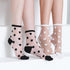 Women Socks New Fashion Long Transparent Cute Heart Thin Socks Female Summer Casual Sweet Funny Socks Stylish Ankle Socks For Women