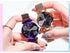 Women Starry Sky Clock Luxury Women Watches Fashion Diamond Quartz Wristwatches Women's Fashion Starry Sky Watch Luxury Analog Stardust Watches For Girls Casual Luminous Ladies Wrist Watch With Stainless Steel Mesh Band Dress Watch