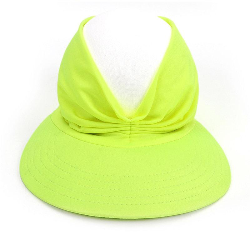 Women Sun Visor Summer Hat Women Anti-ultraviolet Hat Women's Elegant Simple Hat Classic Women's Hat Hollow Top Hat Elastic Hollow Top Hat Outdoor Quick-drying Sun Hat Summer Beach Hat