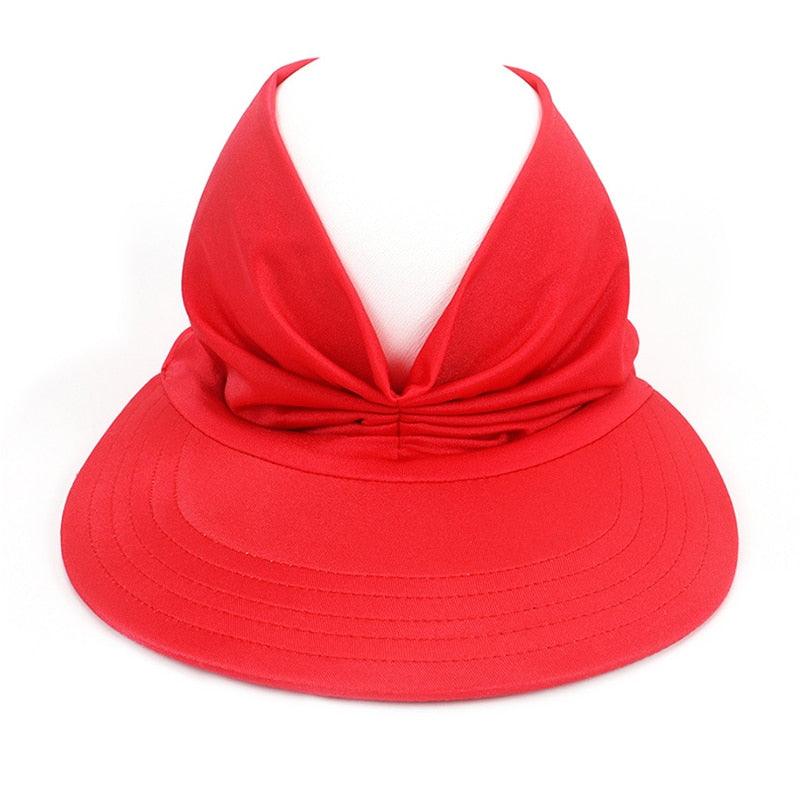 Women Sun Visor Summer Hat Women Anti-ultraviolet Hat Women's Elegant Simple Hat Classic Women's Hat Hollow Top Hat Elastic Hollow Top Hat Outdoor Quick-drying Sun Hat Summer Beach Hat