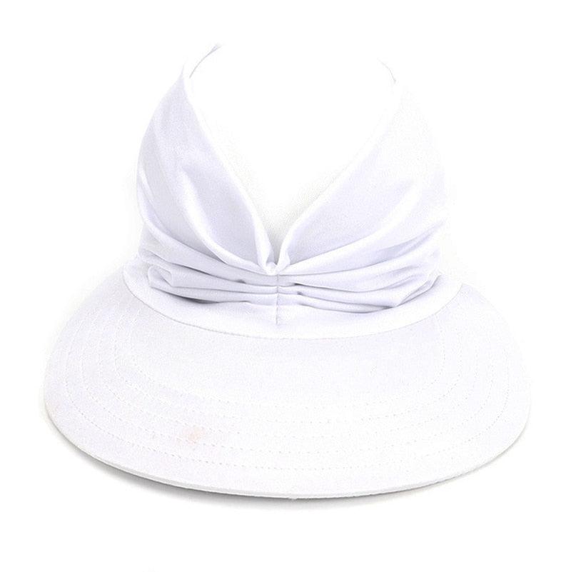 Women Sun Visor Summer Hat Women Anti-ultraviolet Hat Women's Elegant Simple Hat Classic Women's Hat Hollow Top Hat Elastic Hollow Top Hat Outdoor Quick-drying Sun Hat Summer Beach Hat