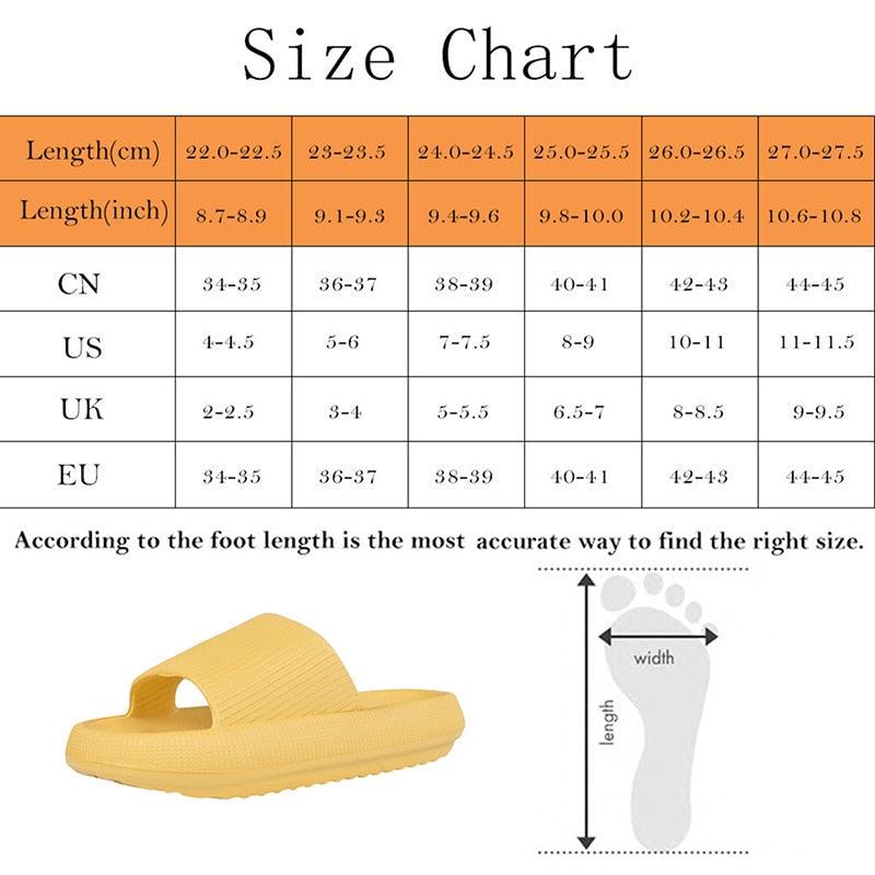 Women Thick Platform Slippers Summer Fashion EVA Soft Sole Beach Slide Sandals Open Toe Soft Home Shoes Non-Slip Soft Shower Spa Bath Pool Gym House Sandals For Indoor And Outdoor