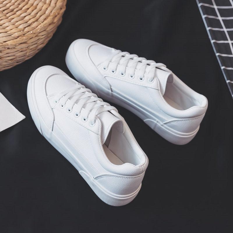 Women White Business Sneakers Fashion Woman's Spring Trend Casual Sport Shoes New Comfort White Platform Ultra Lightweight Walking Non Slip Sneakers