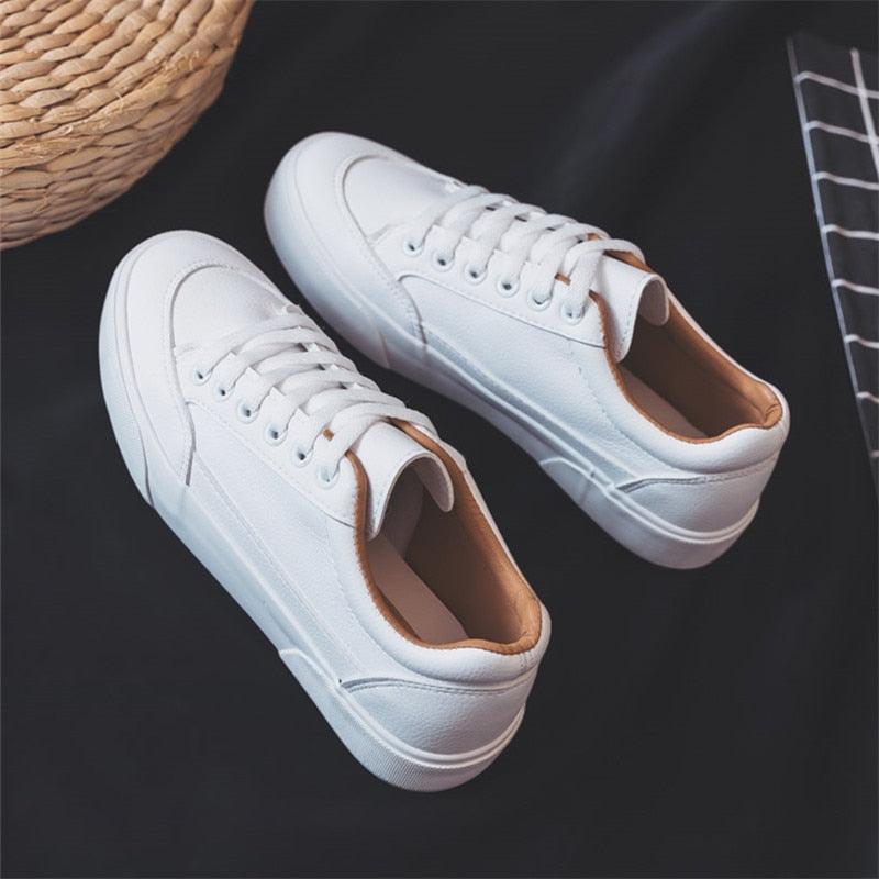 Women White Business Sneakers Fashion Woman's Spring Trend Casual Sport Shoes New Comfort White Platform Ultra Lightweight Walking Non Slip Sneakers