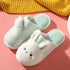 Women Winter House Fur Slippers Warm Cotton Rabbit Shoes Indoor Bedroom Women Men Furry Slides Cotton Home Slippers Soft Fleece Plush House Warm Comfortable Slippers