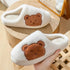 Women Winter Warm Fur Slippers Mens House Shoes Comfort Flat Heel Home Indoor Bedroom Warm Soft Cozy Fleece Lining House Slippers Memory Foam Slippers Winter Bedroom Shoes