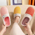 Women Winter Warm Fur Slippers Mens House Shoes Comfort Flat Heel Home Indoor Bedroom Warm Soft Cozy Fleece Lining House Slippers Memory Foam Slippers Winter Bedroom Shoes