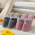 Women Winter Warm Fur Slippers Mens House Shoes Comfort Flat Heel Home Indoor Bedroom Warm Soft Cozy Fleece Lining House Slippers Memory Foam Slippers Winter Bedroom Shoes