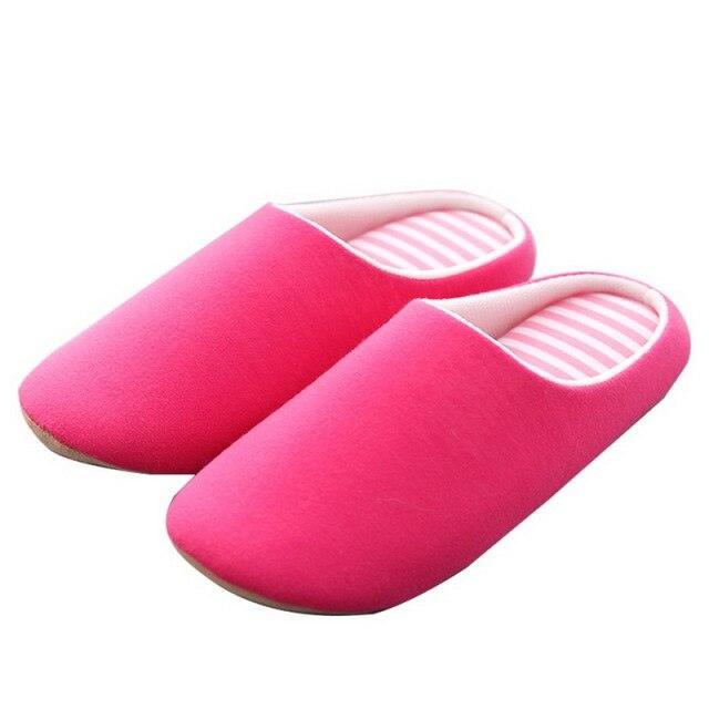 Women Winter Warm Home Slippers Couple Shoes Plush Cat Animal Slip On Soft Indoor Flats Comfort Cozy Memory Foam Scuff Slippers Slip On Warm House Shoes