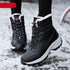 Womens Boots Waterproof Winter Shoes Snow Boots Keep Warm Ankle Winter Boots With Thick Fur Heels Women Ankle Hiking Shoes Waterproof Non Slip Warm Fur Outdoor Boots