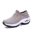 Womens Breathable Sneakers New Mesh Women Shoes Slip-On Air Cushion Casual Walking Shoes Lightweight Breathable Mesh Athletic Running Shoes Fashion Slip-on Sock Sneakers