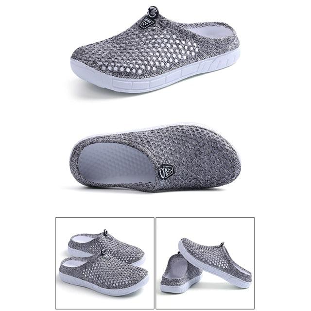 Womens Casual Clogs Breathable Beach Sandals Slippers Summer Slip On Women Flip Flops Home Shoes Breathable Water Shoes Beach Sandals Lightweight Slip-On Clogs