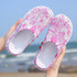 Womens Casual Clogs Breathable Beach Sandals Valentine Slippers Summer Slip On Women Flip Flops Shoes Sandals Quick Drying Slippers Walking Lightweight Rain Beach Summer Pool Water Shoes