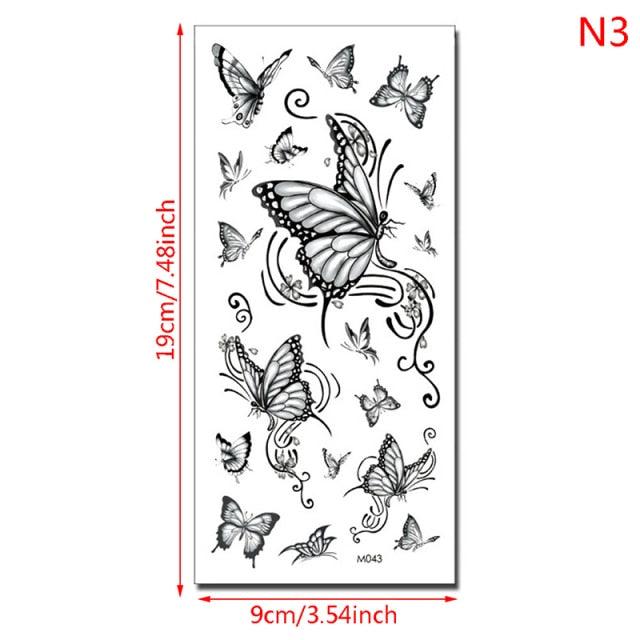 Womens Fashion 3D Butterfly Waterproof Temporary Sticker Tattoo Leg Arm Modern Blue Design For Womens - STEVVEX Beauty - 103, 3D Tattoo, Beauty, Blue Butterfly Tattoo, Body Tattoo, Butterfly Tattoo, Fashion Tattoo, Leg Tattoo, Luxury Tattoo, Modern Tatoos, Shoulder Tattoo, Stylish Tattoo, Waterproof Tattoo, Womens Tattoo - Stevvex.com