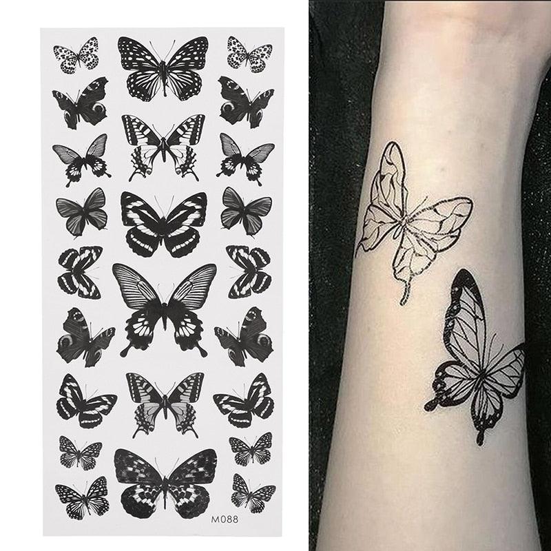 Womens Fashion 3D Butterfly Waterproof Temporary Sticker Tattoo Leg Arm Modern Blue Design For Womens - STEVVEX Beauty - 103, 3D Tattoo, Beauty, Blue Butterfly Tattoo, Body Tattoo, Butterfly Tattoo, Fashion Tattoo, Leg Tattoo, Luxury Tattoo, Modern Tatoos, Shoulder Tattoo, Stylish Tattoo, Waterproof Tattoo, Womens Tattoo - Stevvex.com