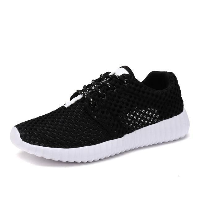 Womens Fashion Casual Sneakers Lightweight Comfortable Breathable Lace-up Mesh Couples Shoes Lightweight Casual Walking Shoes Breathable Mesh Fashion Sneakers