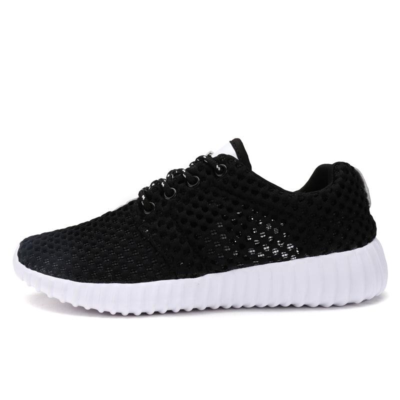 Womens Fashion Casual Sneakers Lightweight Comfortable Breathable Lace-up Mesh Couples Shoes Lightweight Casual Walking Shoes Breathable Mesh Fashion Sneakers