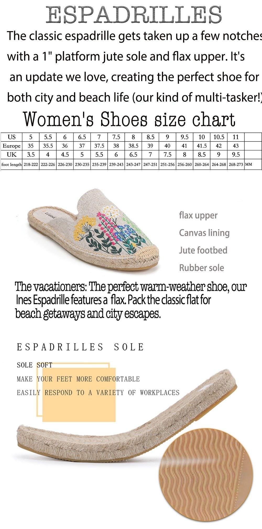 Womens Flip Flops Slippers Real Hemp Summer Rubber Floral Slides Woman Shoes Comfy House Shoes Indoor Outdoor Cozy Womens Slipper Hard Sole Orthopedic Hemp  Linen Slides Slippers