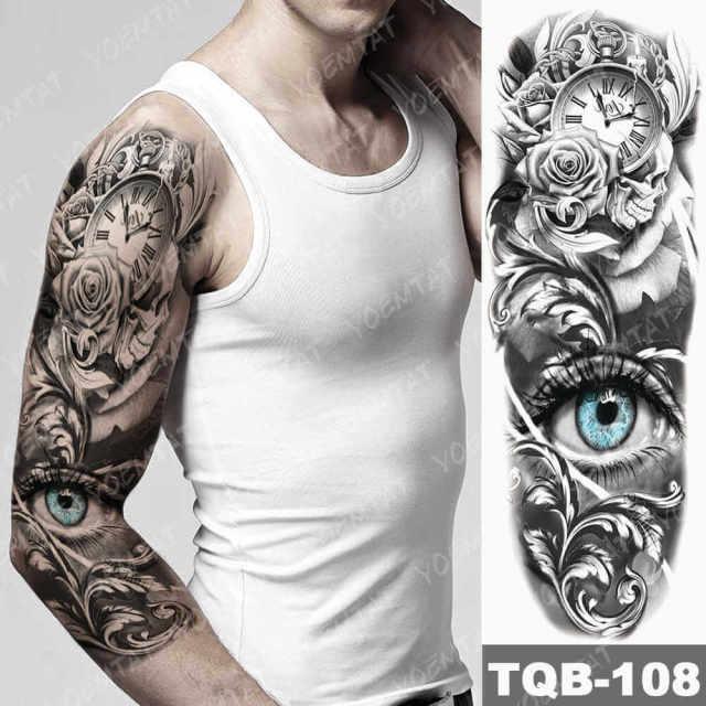 Womens Large Tattoo Eye Lion Waterproof Temporary Sticker Realistic Big Luxury Tattoo Modern Design - STEVVEX Beauty - 103, 3D Tattoo, Animal Tattoo, Arm Tattoo, Beauty, Big Flowers Tattoo, Big Tattoo, Black Tattoos, Body Tattoo, Colorful Tattoo, Fashion Tattoo, Flower Tattoo, Girls Tattoo, Leg Tattoo, Lion Tattoo, Luxury Tattoo, Men Tattoo, Mens Tattoo, Modern Tattoo, Realistic Tattoo, Stylish Tattoo, Tattoo, Waterproof Tattoo, Women Tattoo, Womens Tattoo - Stevvex.com