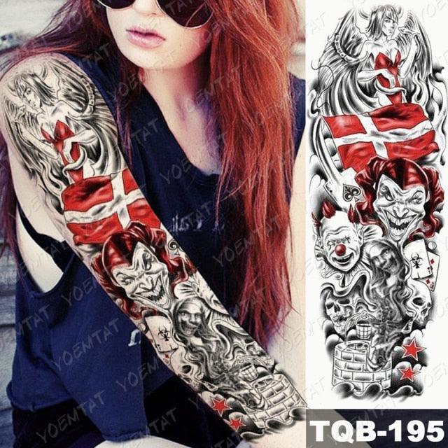 Womens Large Waterproof Temporary Sticker Tattoo Tiger Fox Luxury Design From Wonderland - STEVVEX Beauty - 103, 3D Tattoo, Animal Tattoo, Arm Tattoo, Back Tattoo, Beauty, Big Tattoo, Body Tattoo, Boys Tattoo, Different Tattoo, Fashion Tattoo, Fox Tattoo, Girls Tattoo, Large Tattoo, Leg Tattoo, Luxury Tattoo, Realistic Tattoo, Stylish Tattoo, Tattoo, Waterproof Tattoo, Women Tattoo, Womens Tattoo - Stevvex.com