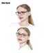 Womens Pocket Printed Reading Glasses With Matching Pouch Spring Hinge Presbyopic Reading Glasses For Women Anti Eyestrain Computer Reading TV Glasses Stylish Frame+1.0 To 4.0