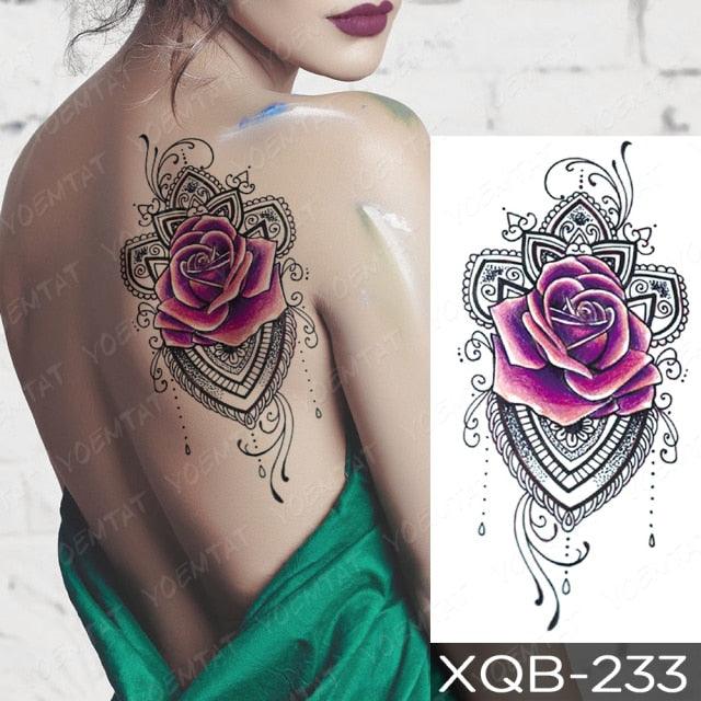 Womens Waterproof Temporary Tattoo Sticker Blue Flower Luxury Big Tatoo For Body Arm - STEVVEX Beauty - 103, 3D Tattoo, Arm Tattoo, Beauty, Big Flowers Tattoo, Big Tattoo, Black Tattoos, Blue Butterfly Tattoo, Body Tattoo, Colorful Tattoo, Fashion Tattoo, Flower Tattoo, Girls Tattoo, Leg Tattoo, Luxury Tattoo, Stylish Tattoo, Tattoo, Waterproof Tattoo, Women Tattoo, Womens Tattoo - Stevvex.com