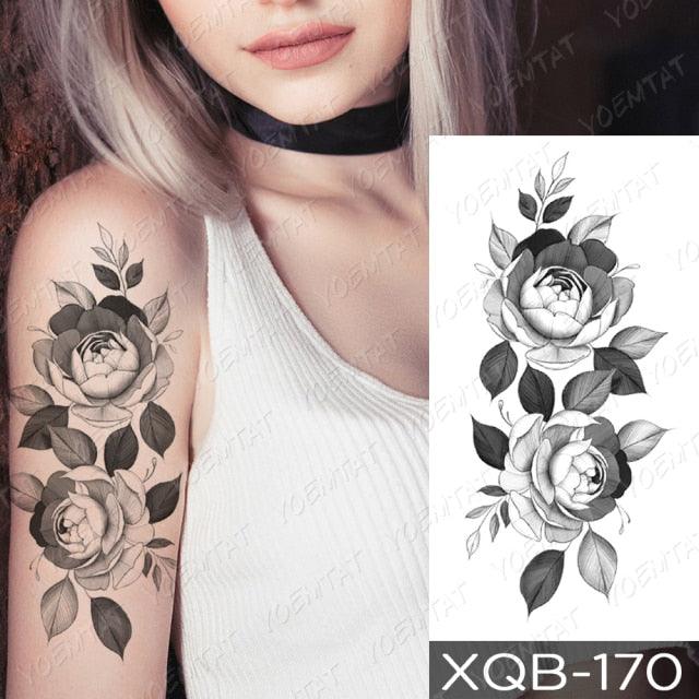 Womens Waterproof Temporary Tattoo Sticker Blue Flower Luxury Big Tatoo For Body Arm - STEVVEX Beauty - 103, 3D Tattoo, Arm Tattoo, Beauty, Big Flowers Tattoo, Big Tattoo, Black Tattoos, Blue Butterfly Tattoo, Body Tattoo, Colorful Tattoo, Fashion Tattoo, Flower Tattoo, Girls Tattoo, Leg Tattoo, Luxury Tattoo, Stylish Tattoo, Tattoo, Waterproof Tattoo, Women Tattoo, Womens Tattoo - Stevvex.com