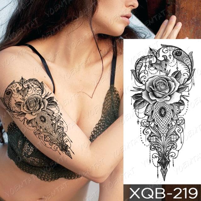 Womens Waterproof Temporary Tattoo Sticker Blue Flower Luxury Big Tatoo For Body Arm - STEVVEX Beauty - 103, 3D Tattoo, Arm Tattoo, Beauty, Big Flowers Tattoo, Big Tattoo, Black Tattoos, Blue Butterfly Tattoo, Body Tattoo, Colorful Tattoo, Fashion Tattoo, Flower Tattoo, Girls Tattoo, Leg Tattoo, Luxury Tattoo, Stylish Tattoo, Tattoo, Waterproof Tattoo, Women Tattoo, Womens Tattoo - Stevvex.com