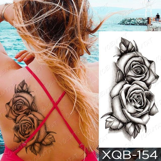 Womens Waterproof Temporary Tattoo Sticker Blue Flower Luxury Big Tatoo For Body Arm - STEVVEX Beauty - 103, 3D Tattoo, Arm Tattoo, Beauty, Big Flowers Tattoo, Big Tattoo, Black Tattoos, Blue Butterfly Tattoo, Body Tattoo, Colorful Tattoo, Fashion Tattoo, Flower Tattoo, Girls Tattoo, Leg Tattoo, Luxury Tattoo, Stylish Tattoo, Tattoo, Waterproof Tattoo, Women Tattoo, Womens Tattoo - Stevvex.com