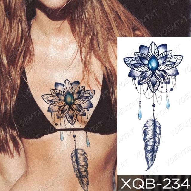 Womens Waterproof Temporary Tattoo Sticker Blue Flower Luxury Big Tatoo For Body Arm - STEVVEX Beauty - 103, 3D Tattoo, Arm Tattoo, Beauty, Big Flowers Tattoo, Big Tattoo, Black Tattoos, Blue Butterfly Tattoo, Body Tattoo, Colorful Tattoo, Fashion Tattoo, Flower Tattoo, Girls Tattoo, Leg Tattoo, Luxury Tattoo, Stylish Tattoo, Tattoo, Waterproof Tattoo, Women Tattoo, Womens Tattoo - Stevvex.com