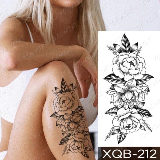 Womens Waterproof Temporary Tattoo Sticker Blue Flower Luxury Big Tatoo For Body Arm - STEVVEX Beauty - 103, 3D Tattoo, Arm Tattoo, Beauty, Big Flowers Tattoo, Big Tattoo, Black Tattoos, Blue Butterfly Tattoo, Body Tattoo, Colorful Tattoo, Fashion Tattoo, Flower Tattoo, Girls Tattoo, Leg Tattoo, Luxury Tattoo, Stylish Tattoo, Tattoo, Waterproof Tattoo, Women Tattoo, Womens Tattoo - Stevvex.com