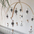 Wooden Beads Wind Chimes With Wool Balls Wooden Wind Chime Nursery Mobile Crib Bed Bell Baby Bedroom Ceiling Wooden Beads Hanging Ornament Pendant Newborn Baby Bed Hanging Wind bell Crib Tent Kids Room Decorations Ornaments