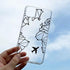 World Map Soft Clear Phone Case For iPhone 7 8 Plus SE 12 11 13 Pro Max X XS Max XR Travel Plane Transparent Back Cover Non-Slip Transparent Shockproof Protective Phone Cases Slim Thin Cute Cover for iPhone